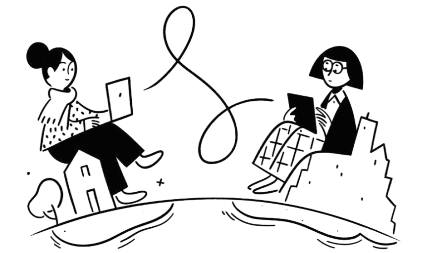 Template editorial illustration