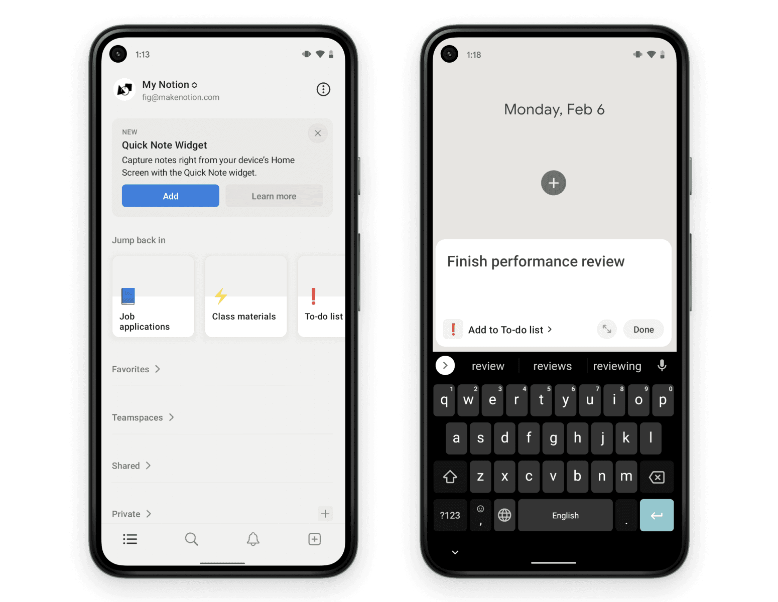 Andriod 빠른 메모 위젯