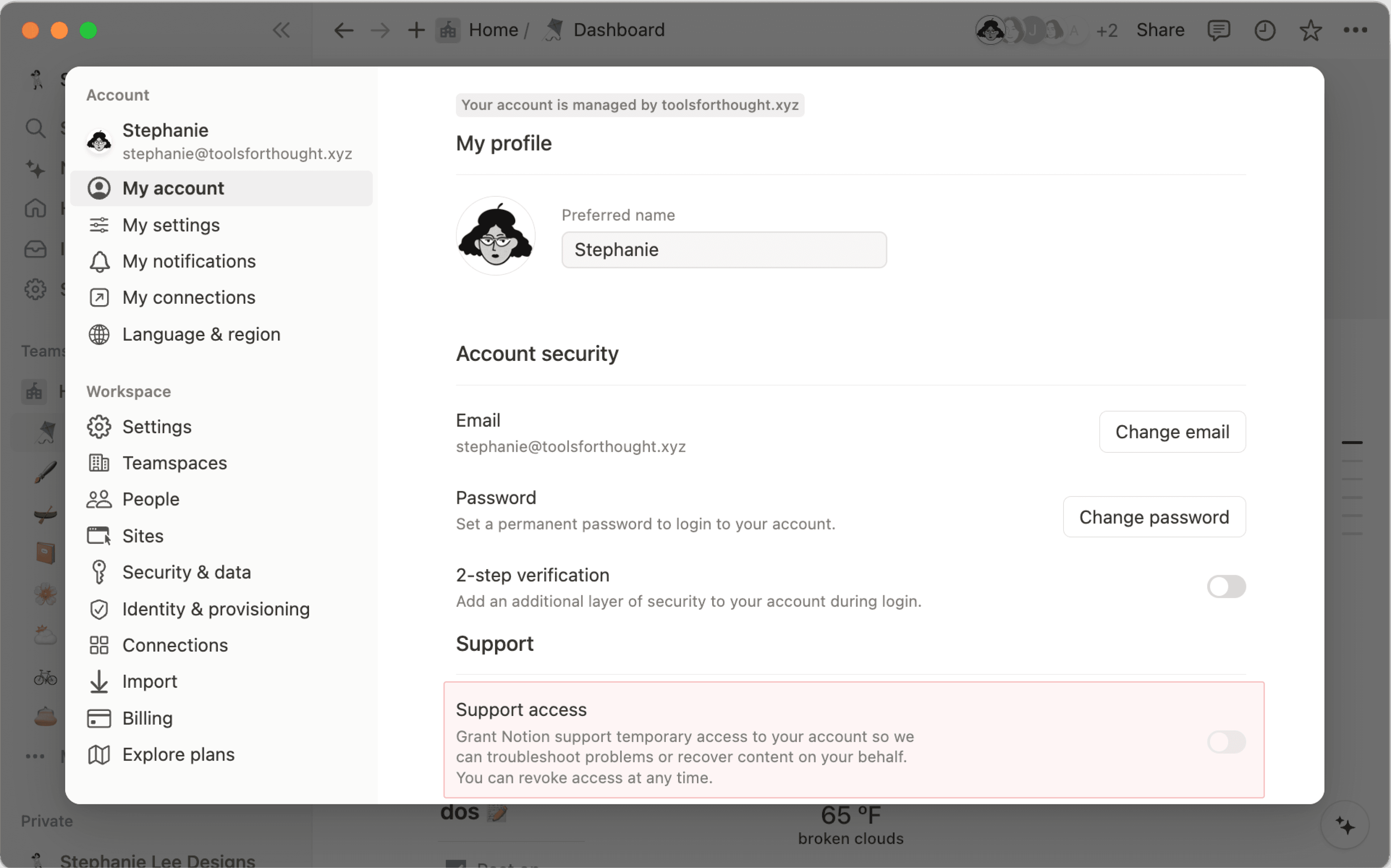 Consentement à l’accès aux données ─ accorder