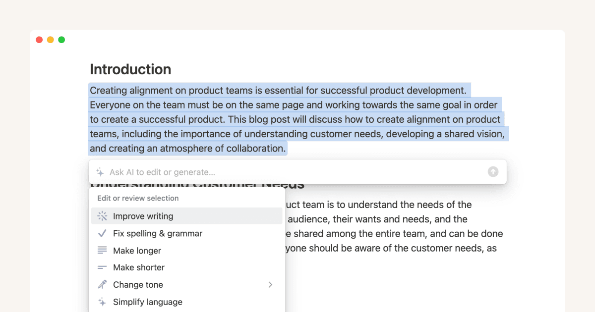 Notion AI로 더 나은 글쓰기, 더 효율적인 문서 작성