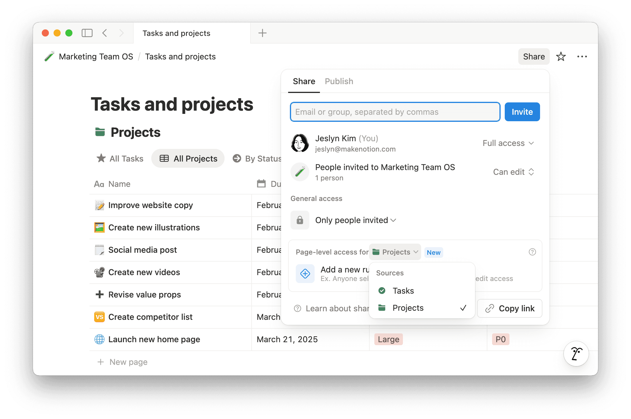 aide : choisir la source de données pour la règle d’accès au niveau de la page