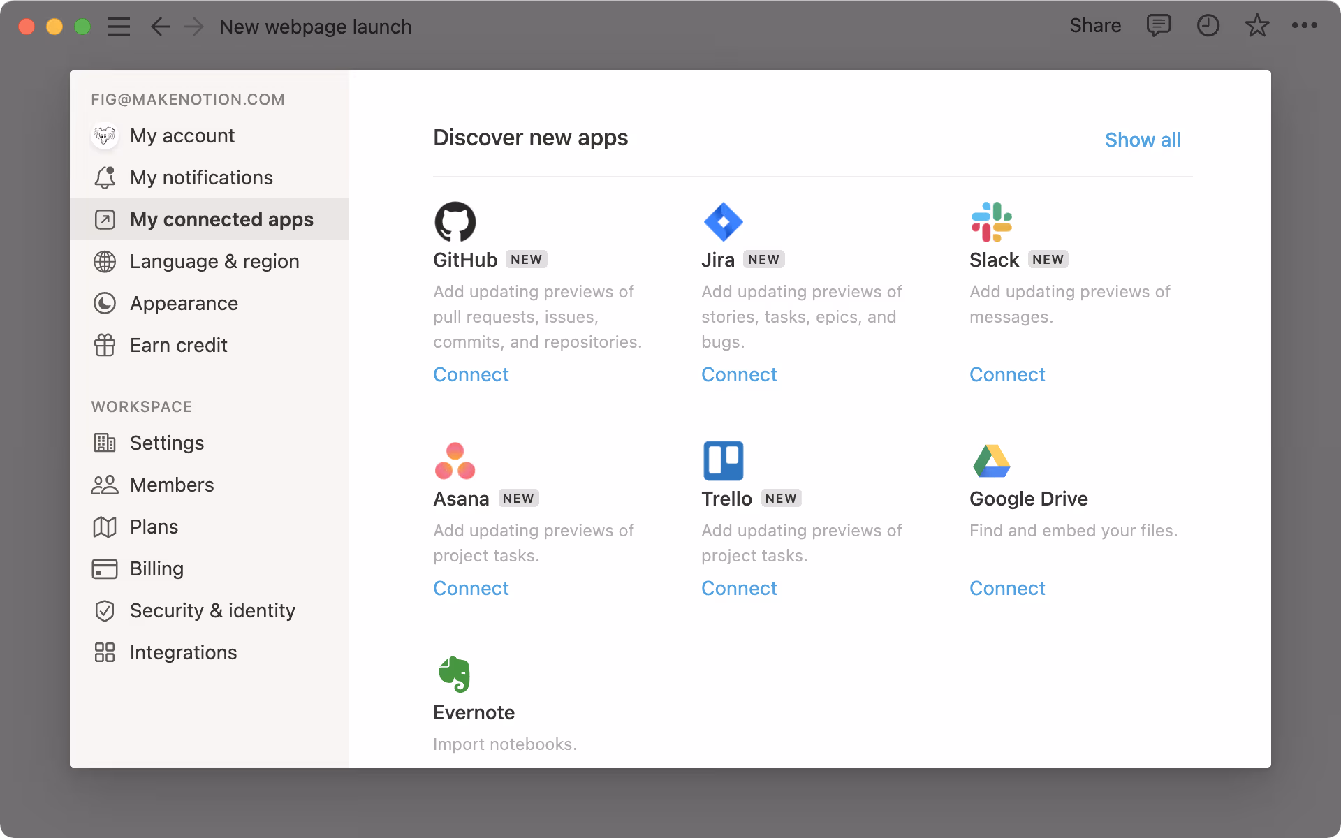 Applications connectées