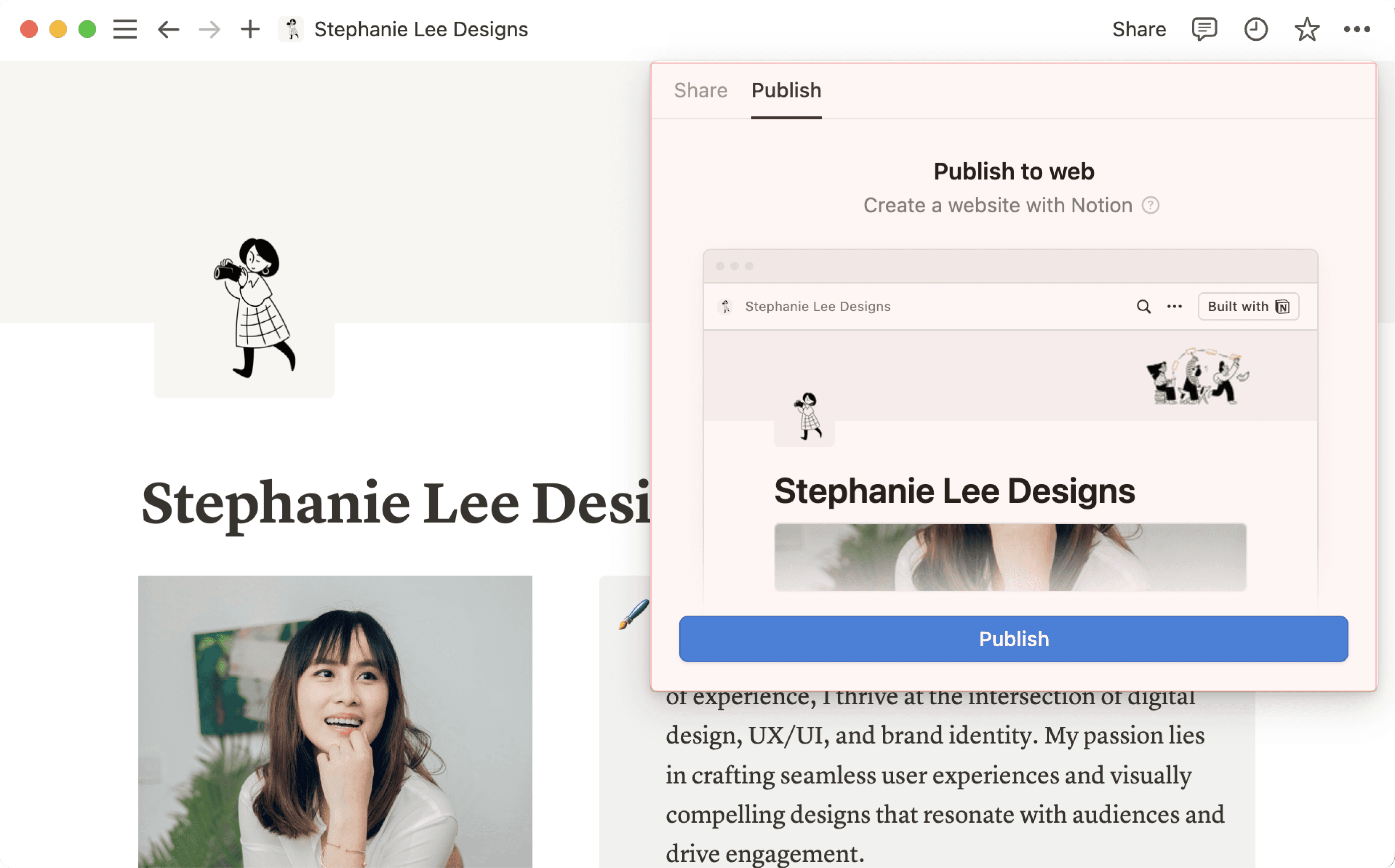 aide : publier un site