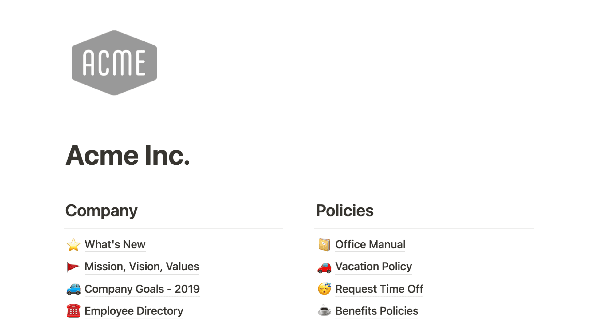 espace de travail et barre latérale